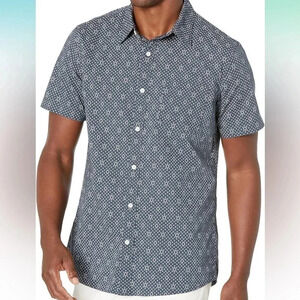 Goodthreads Men's Standard-Fit Short-Sleeve Stretch Poplin Shirt